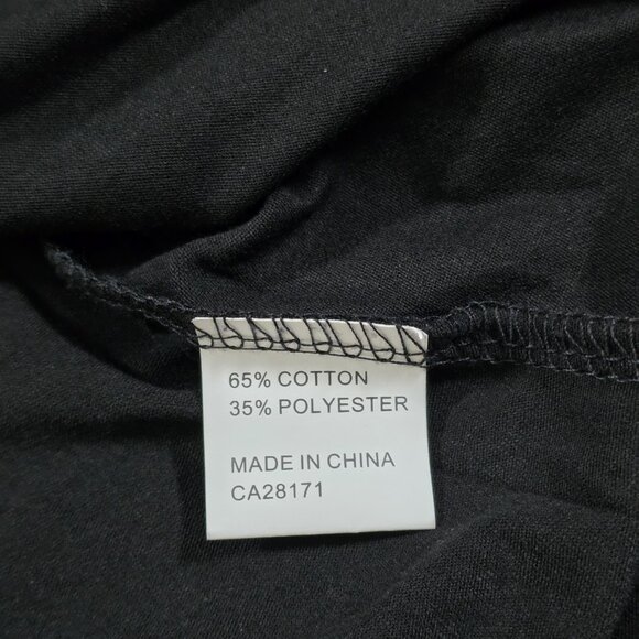 Papa Vancouver Tunic Womens L Black Floral Layered 3/4 Sheer Sleeves Lagenlook - Picture 10 of 16